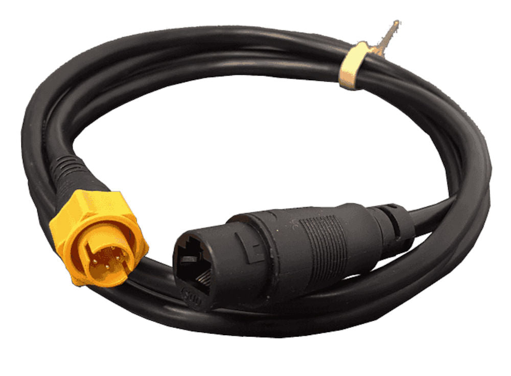 B&G Ethernet Adapter RJ45F - Yellow 5 Pin M 1.5m Boot Seal