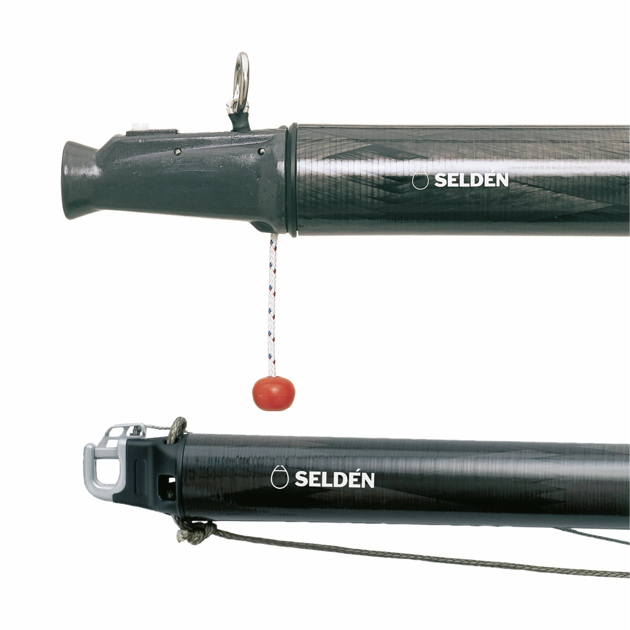 ø90 mm carbon spinnaker pole kit, Max overall length 4995 mm, end fittings for dip pole gybing
