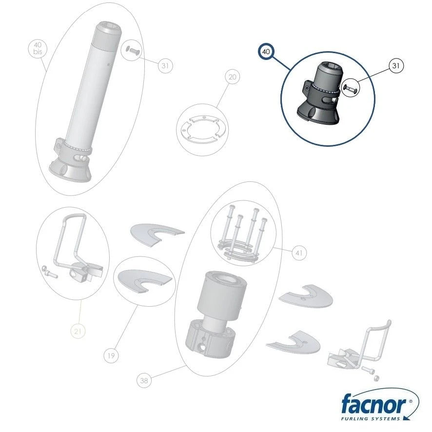 Nose standard with rotating tack fitting LX200-290