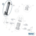 Nose internal turnbuckle with rotating tack fitting RX100-130