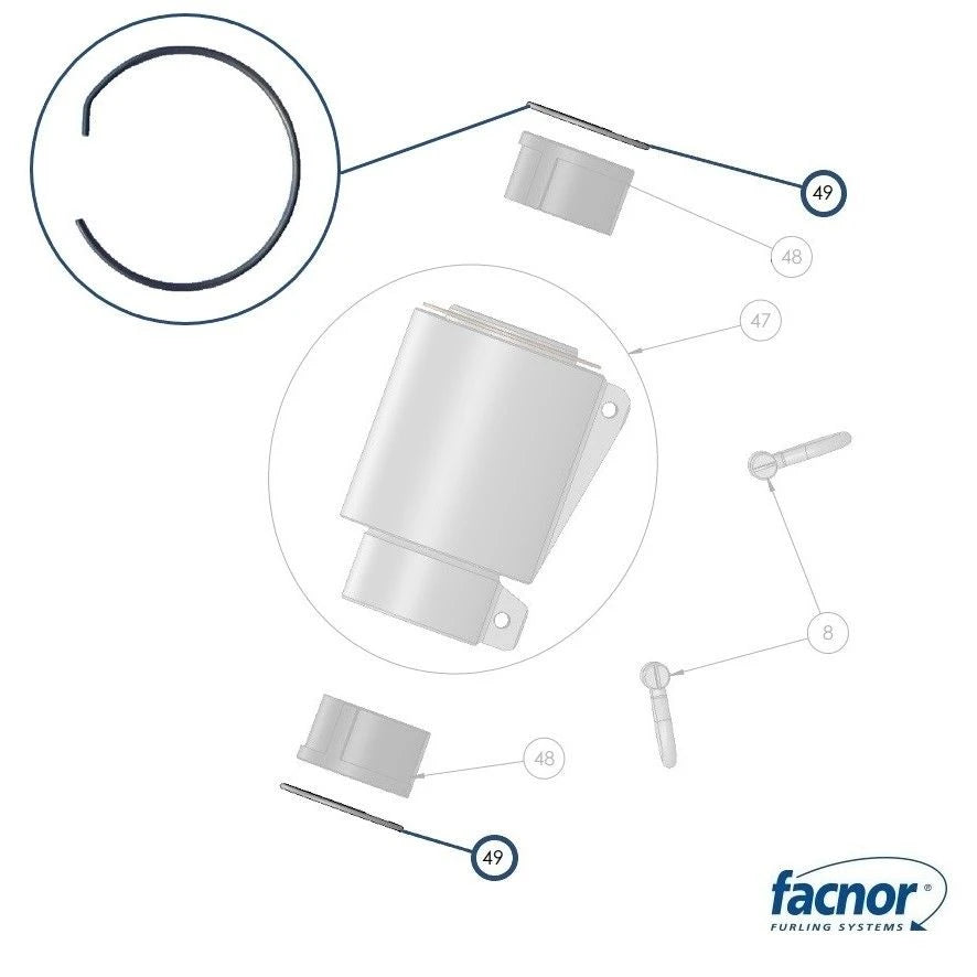 Stainless clips for swivel C26-C38-C39 (sold by 2 units)