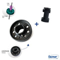 Deflector wheel with centering bearing for Ø11-12mm forestay