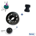 Deflector wheel with centering bearing for Ø14mm