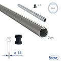 Foil section SX47 external 2-meter length for Ø14mm forestay (complete kit)