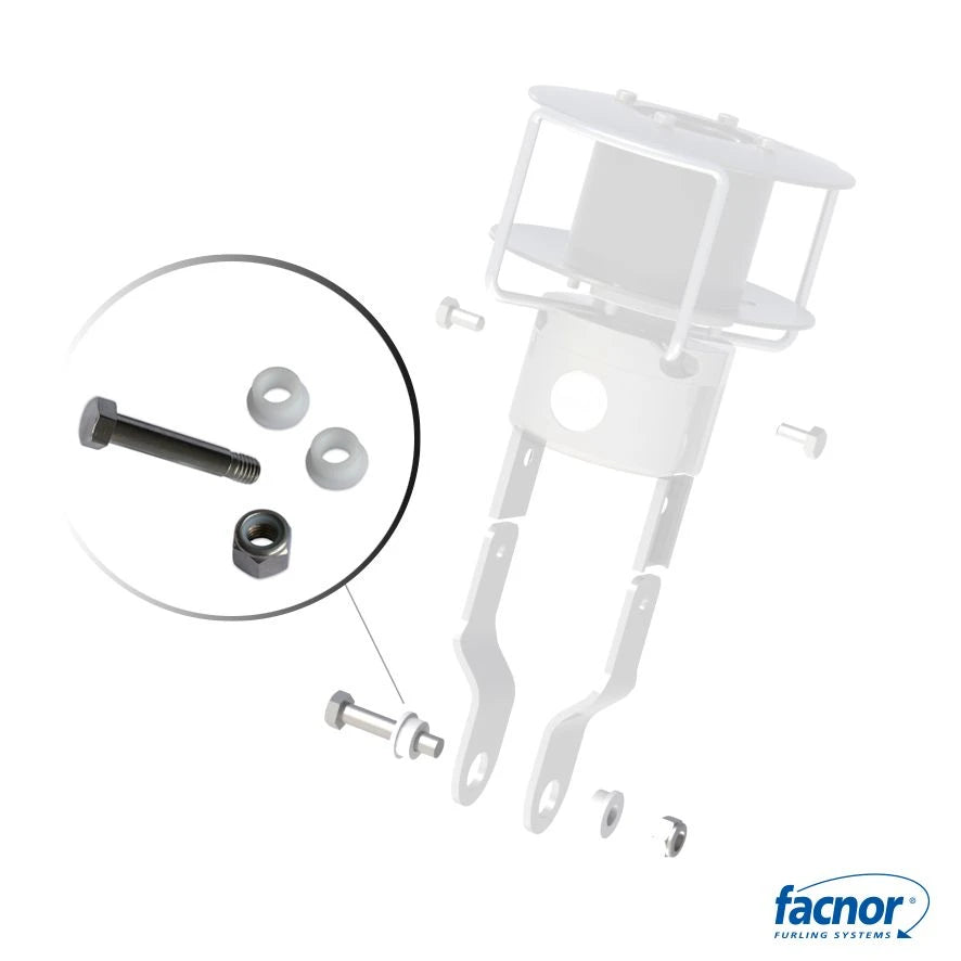 Pin Ø12mm + bushings + bolt FD90-FD110