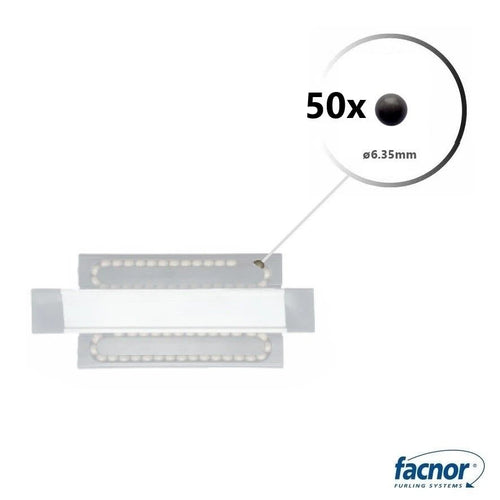 14098016305 — Facnor Torlon Ball D6.35mm — Mast och Rigg - Reservdelar Facnor
