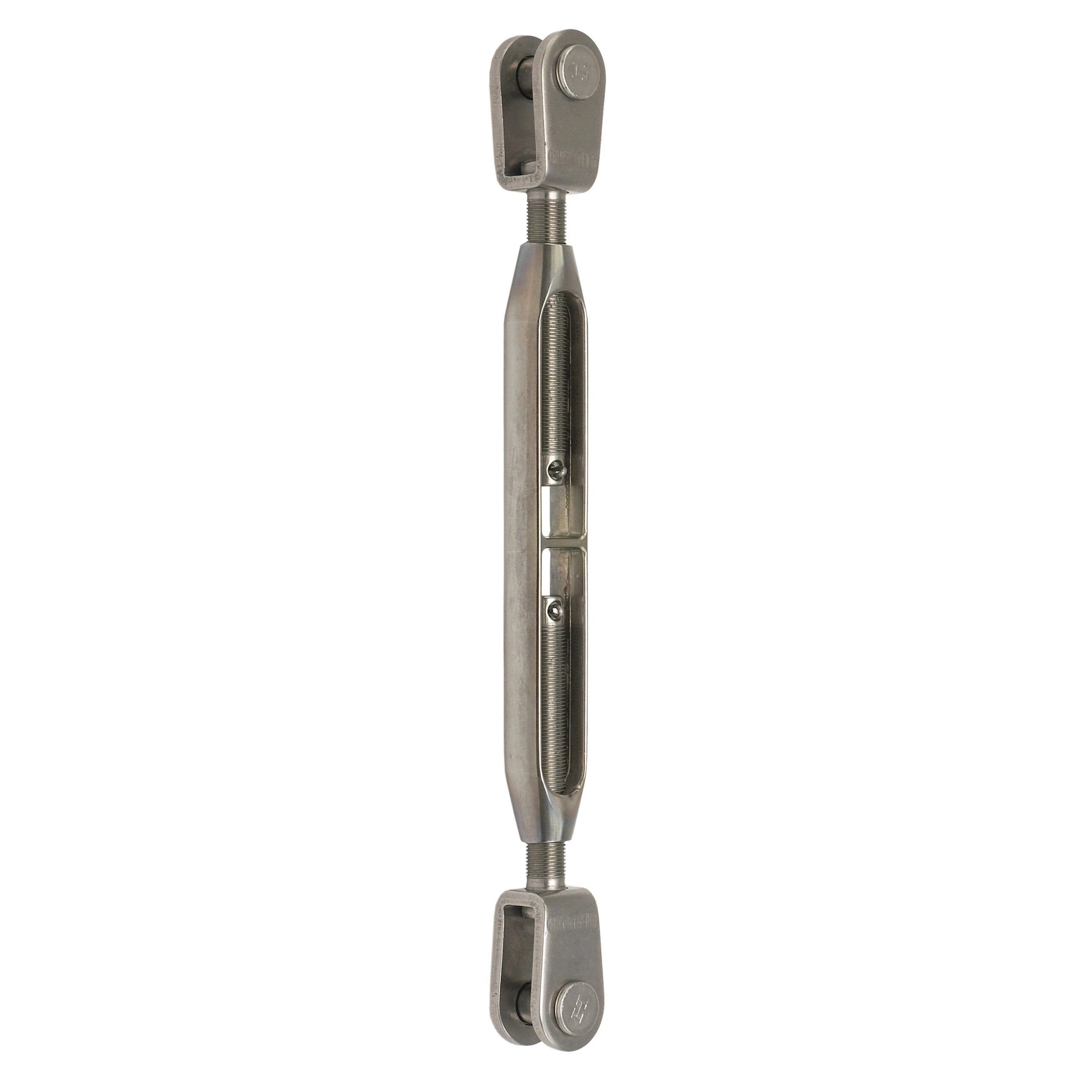 Turnbuckle - Bronze Body, Stainless Terminals, 1/4", Fork/Fork, ø6,5 mm Clevis Pin