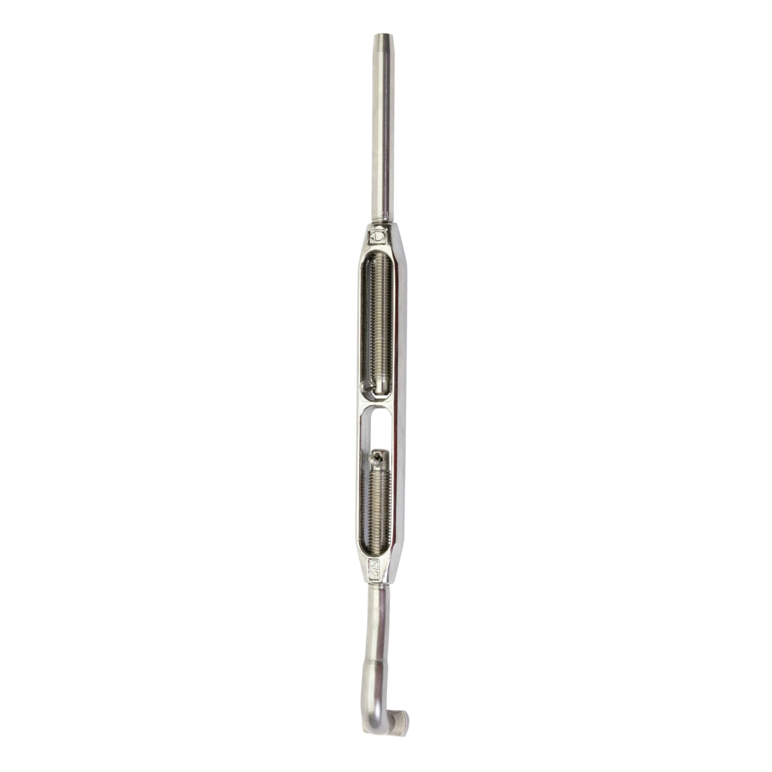 Turnbuckle - Bronze Body, Stainless Terminals, 5/16", ø4 mm Swage Terminal/T-Terminal