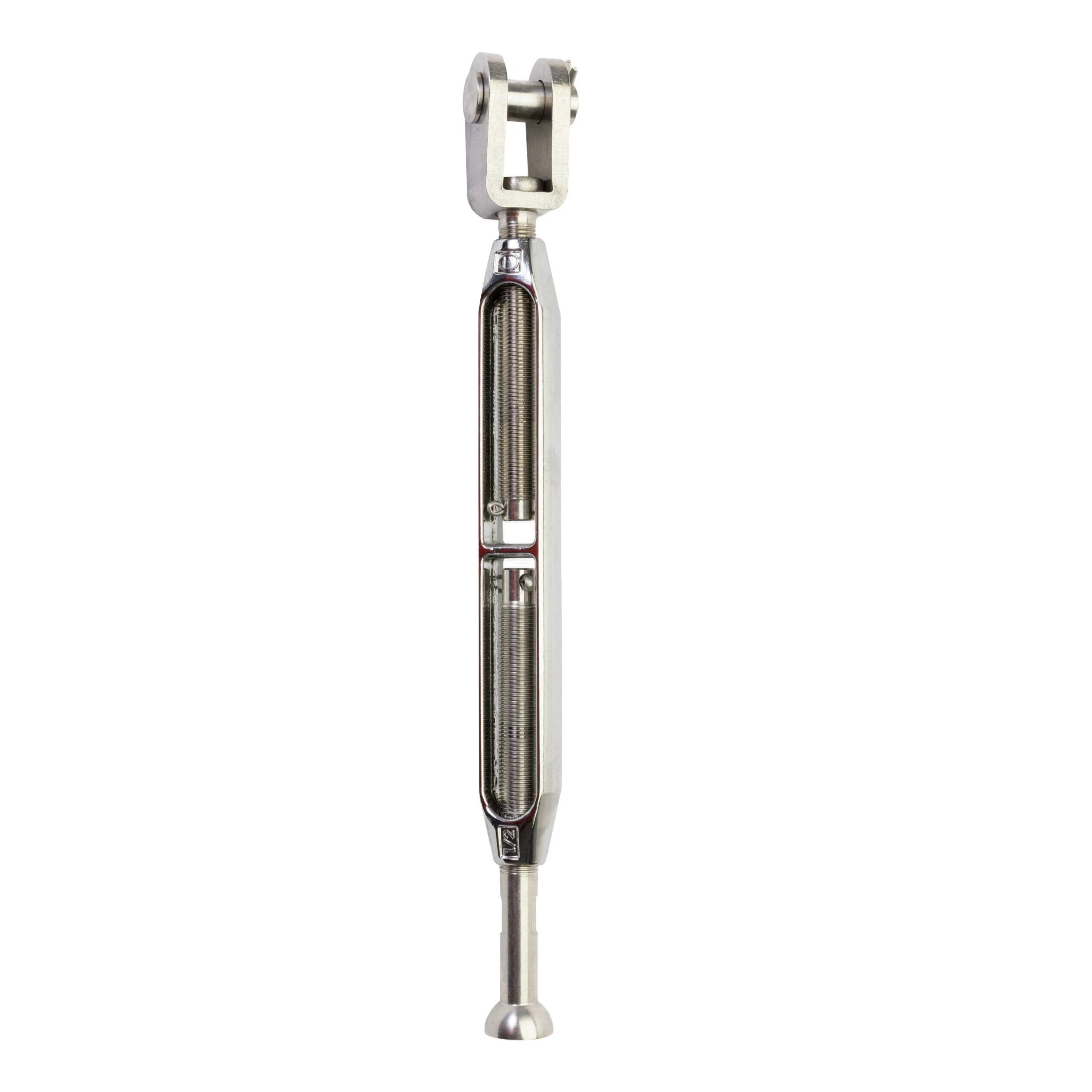 Turnbuckle - Bronze Body, Stainless Terminals, 7/16", Fork/Stemball R14, ø11 mm Clevis Pin