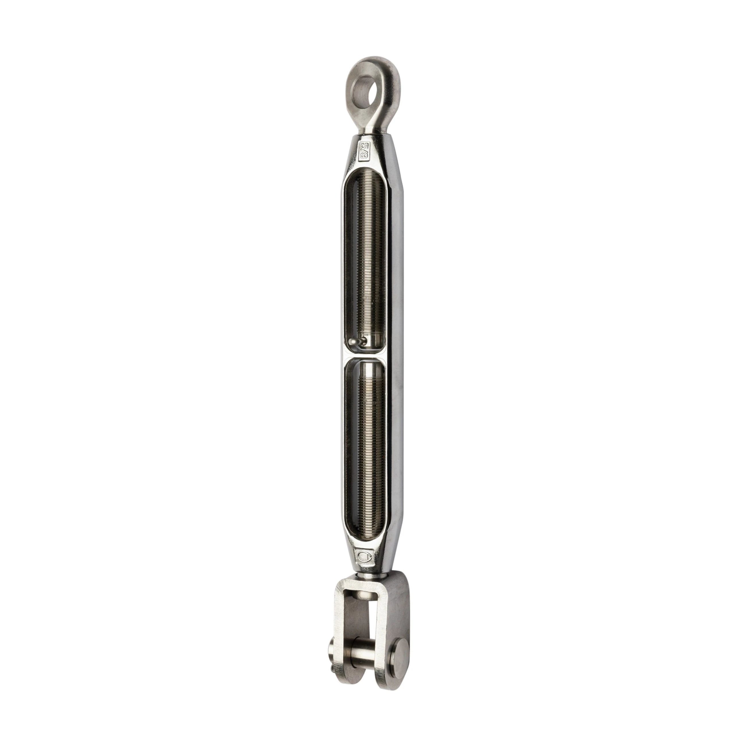 Turnbuckle - Bronze Body, Stainless Terminals, 1/2", Fork/Eye, ø13 mm Clevis Pin