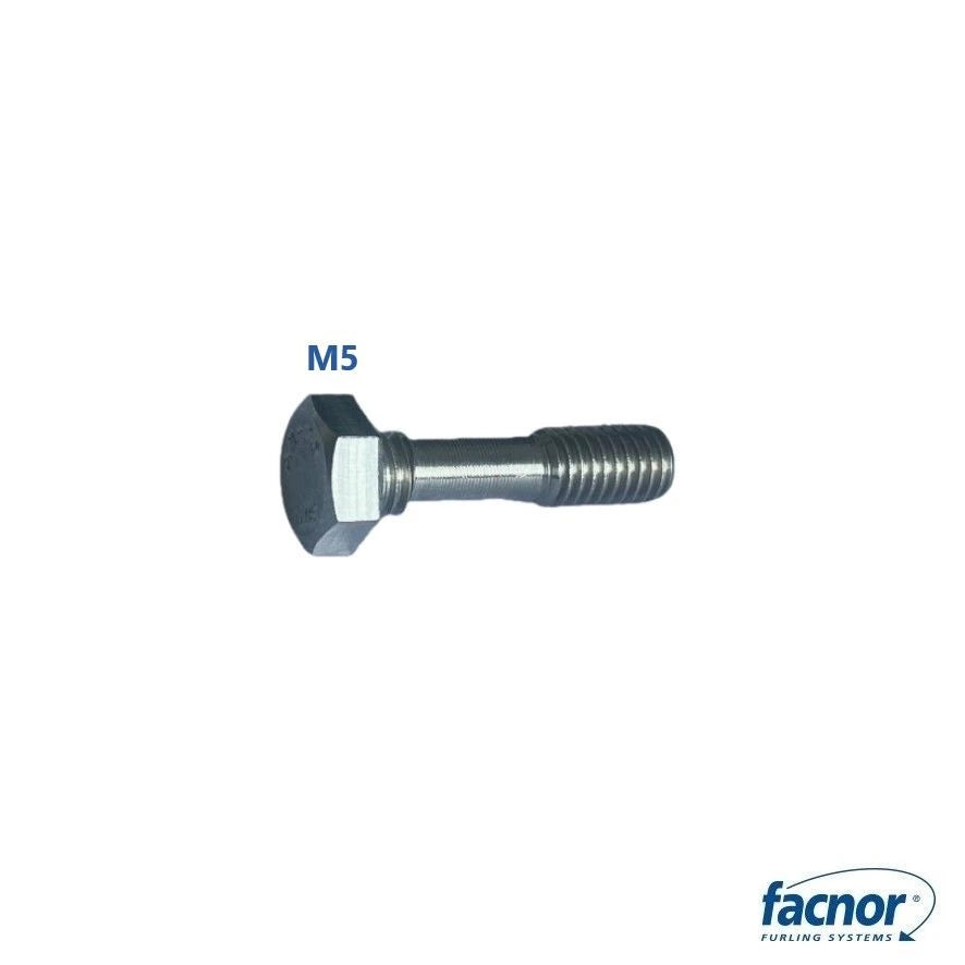 Screw M5 partially threaded  HH 05x16mm