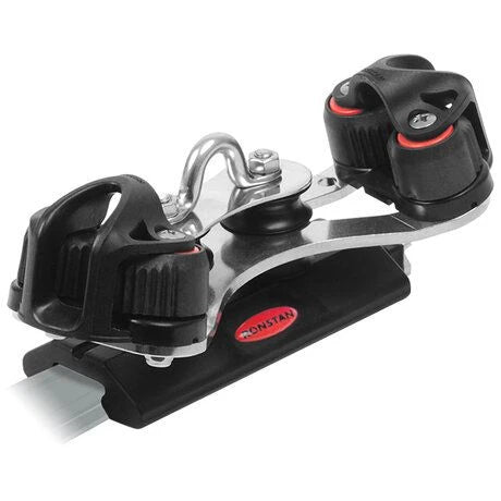 Ronstan X 22, Travare 125mm med dubbla trimblock/2 skotlås - Navinordi
