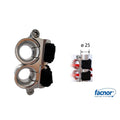 Twin fairlead TSL25 with velcro® for Ø25mm stanchion (without plastic card)