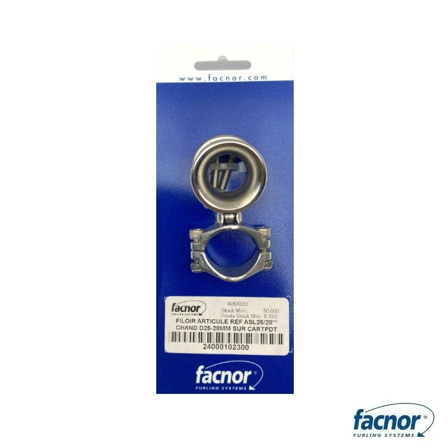 24000102300 — Facnor Linledare Svirvel 25mm — Mast och Rigg - Reservdelar Facnor