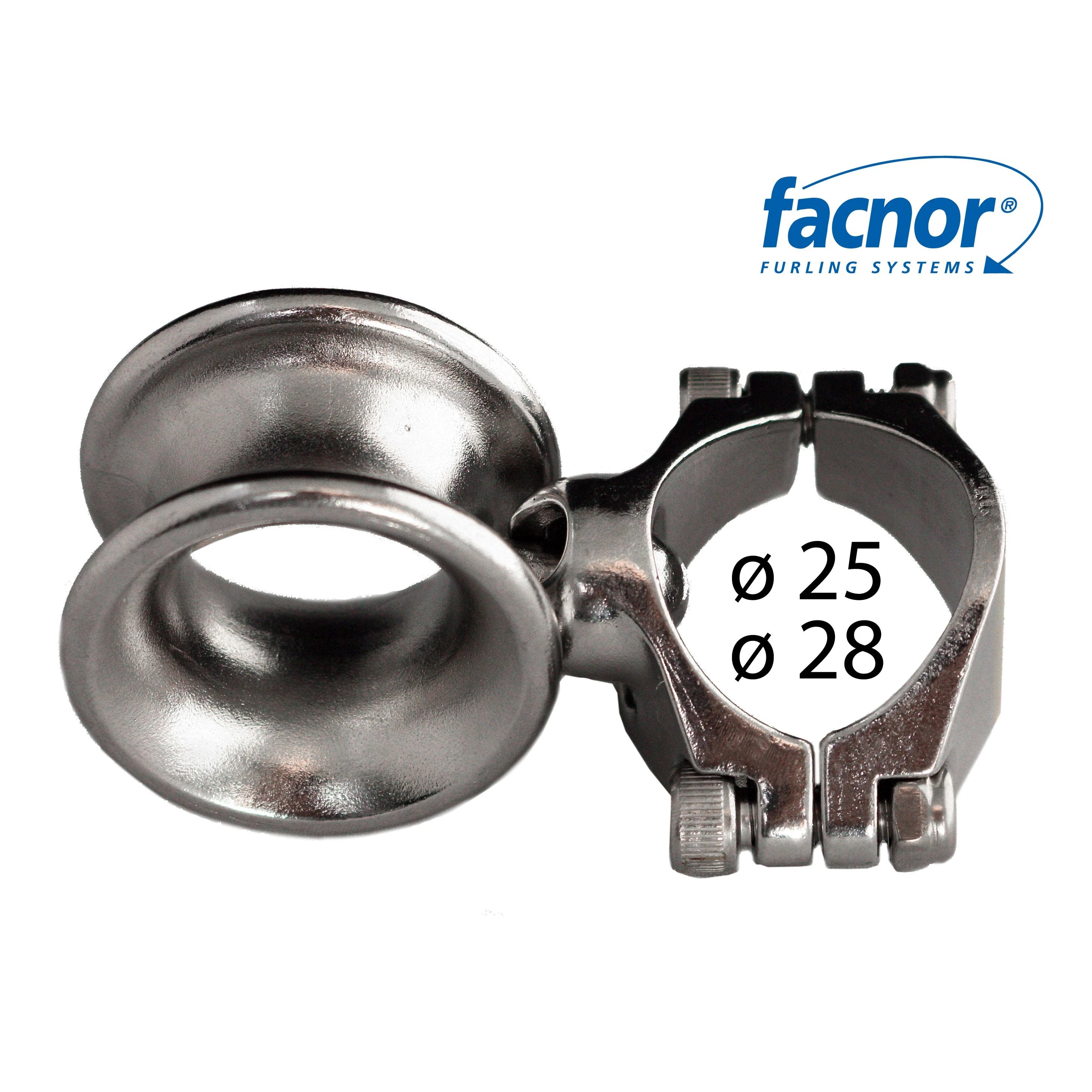 24000102300 — Facnor Linledare Svirvel 25mm — Mast och Rigg - Reservdelar Facnor