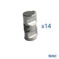 Slug D14MM (round) M5 (kit of 14 slugs)