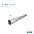 Section overlength for ø70mm bowsprit from overall 2400 to 3200mm long ** IMPORTANT length to be specified upon order **