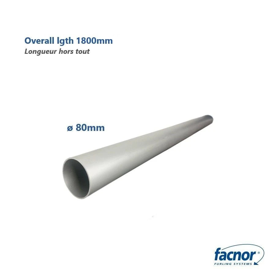 Section for Ø80mm bowsprit without equipment (overall lenght 1800mm)