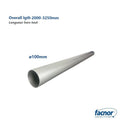 Section overlength for ø100mm bowsprit from overall 2000 to 3250mm long ** IMPORTANT length to be specified upon order **