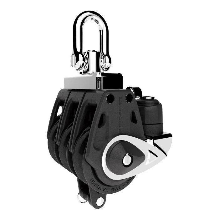Triple Block With Becket & Cleat — Sheave Diameter: 40mm