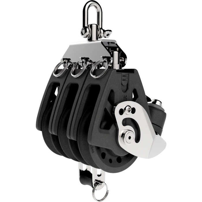 Synchro Triple Block with Becket and Cam — Sheave Diameter: 50mm