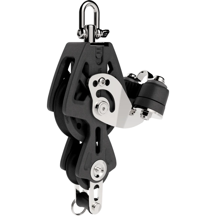 Synchro Single Block with Fiddle, Becket & Cam — Sheave Diameter: 72mm