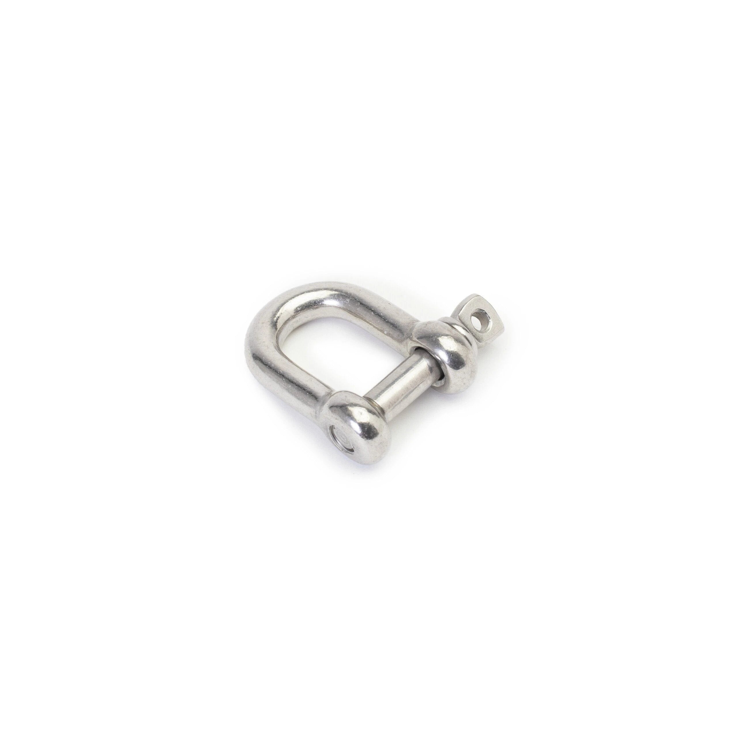 D-shackle in Forged stainless 316 steel, M5x10x20 mm, captive pin