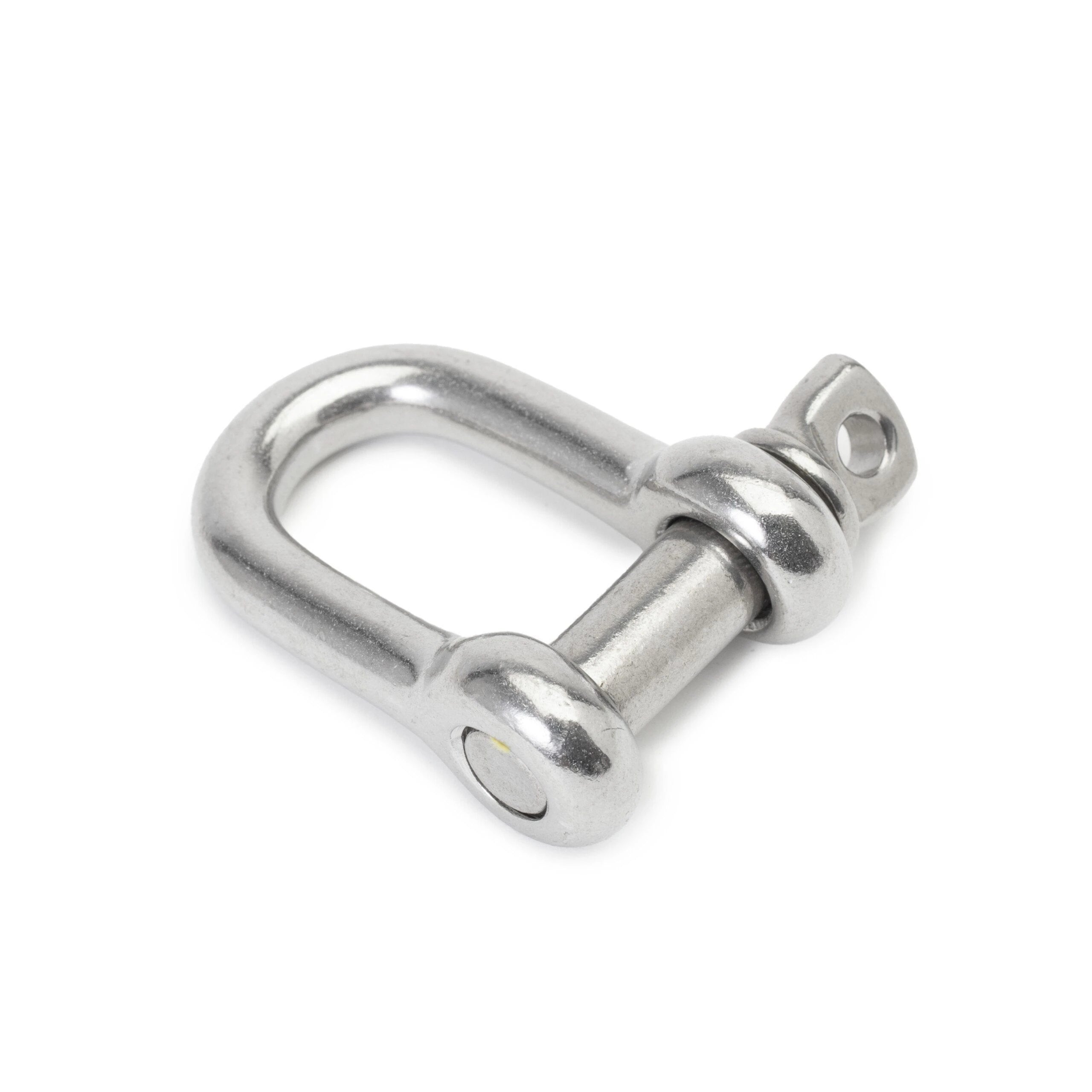 D-shackle in Forged stainless 316 steel, M10x20x40 mm, captive pin