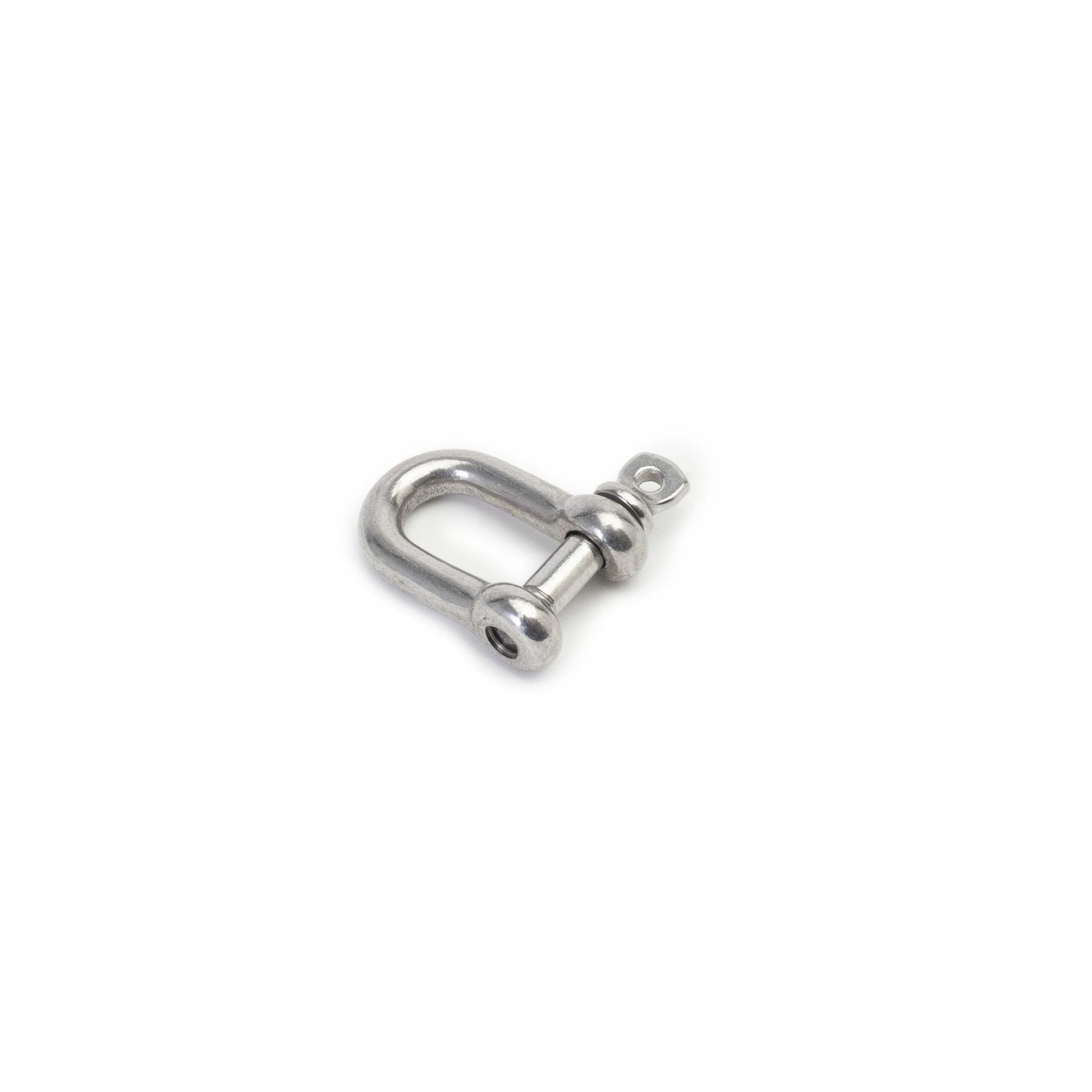 D-shackle in Forged stainless 316 steel, M4x8x15 mm