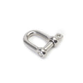 D-shackle in Forged stainless 316 steel, M6x13x24 mm