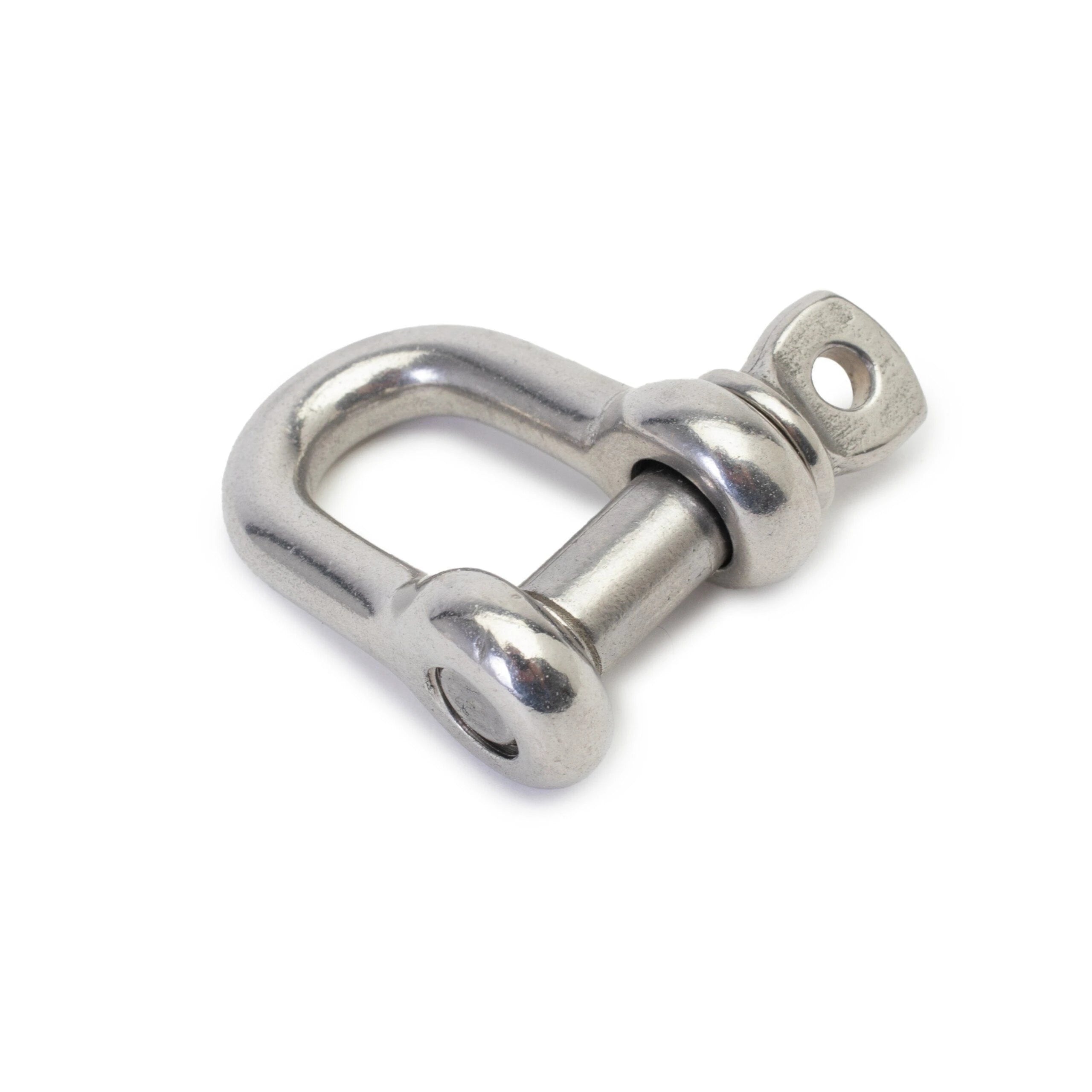 D-shackle in Forged stainless 316 steel, M8/6 x13x21 mm