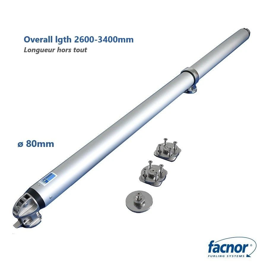 SPARCRAFT Ø80mm bowsprit with extra length (2600-3400mm) for asymmetric Spinnaker/Code sail