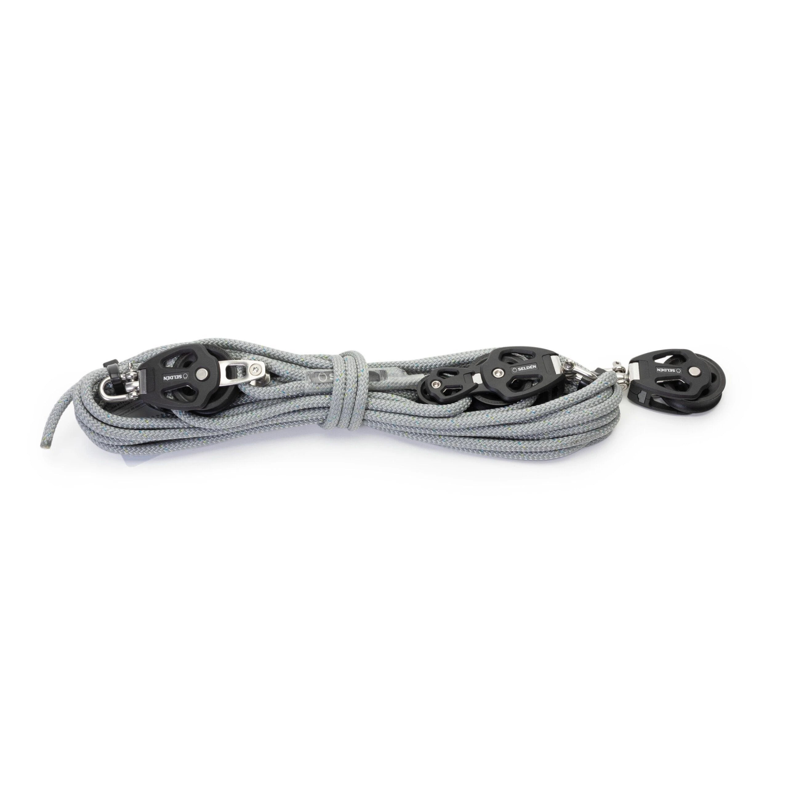 4:1 Tackle with ø8mm / 10m Line and No Cam - 50 mm Plain Bearing Blocks