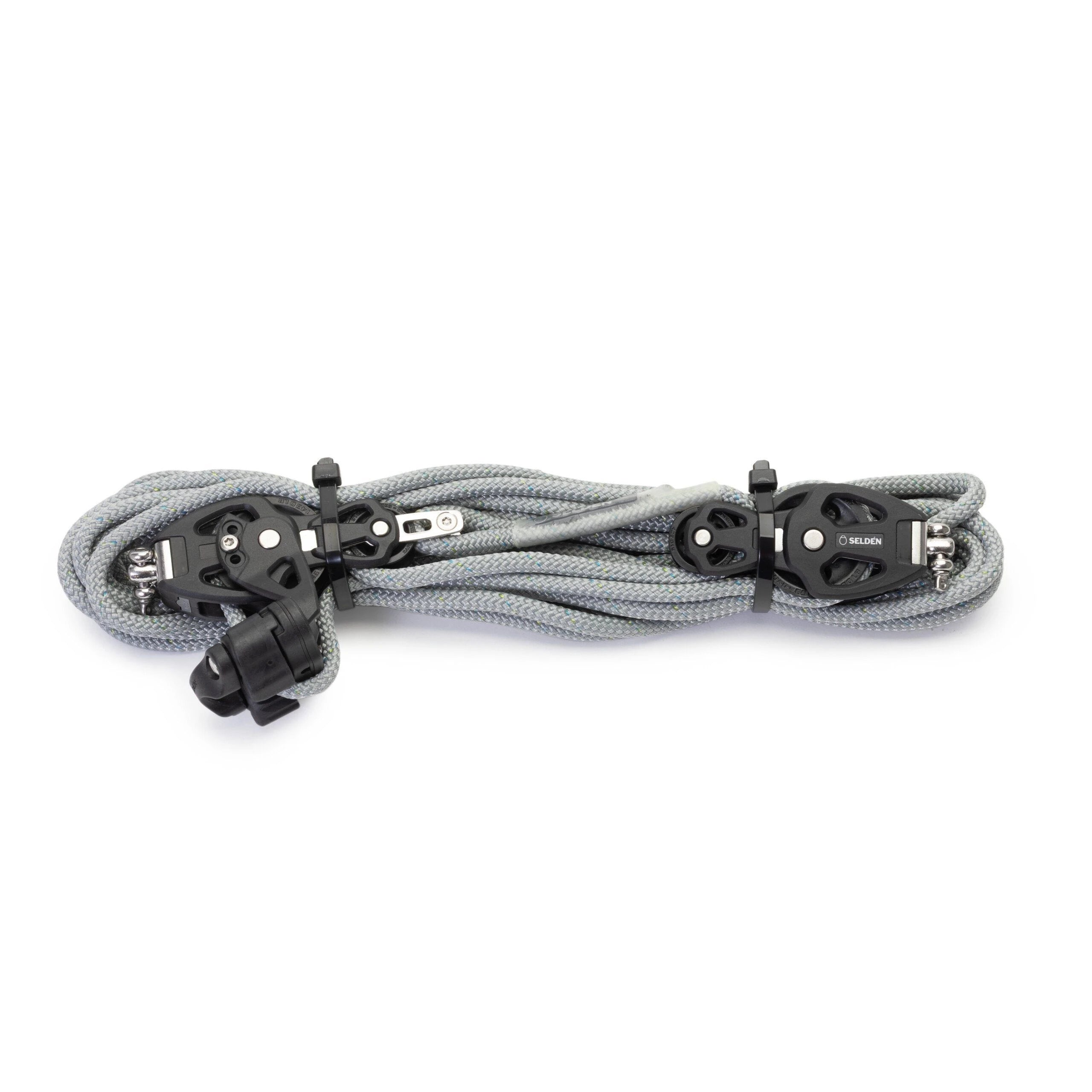 4:1 Tackle with ø8mm / 10m Line and Cam - 50 mm Plain Bearing Blocks