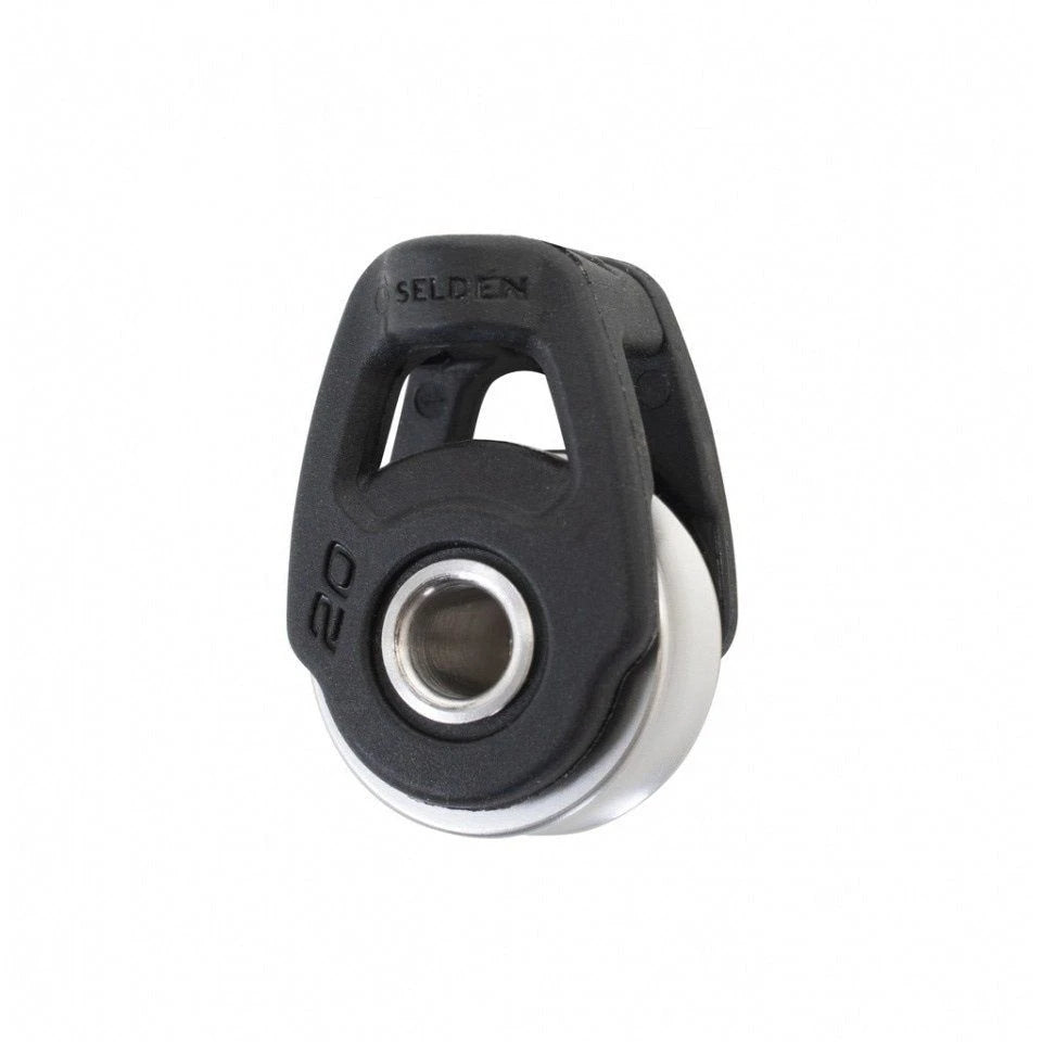 20 mm S20+ Soft Attachment Block - Single, Soft Attachment, Stainless sheave