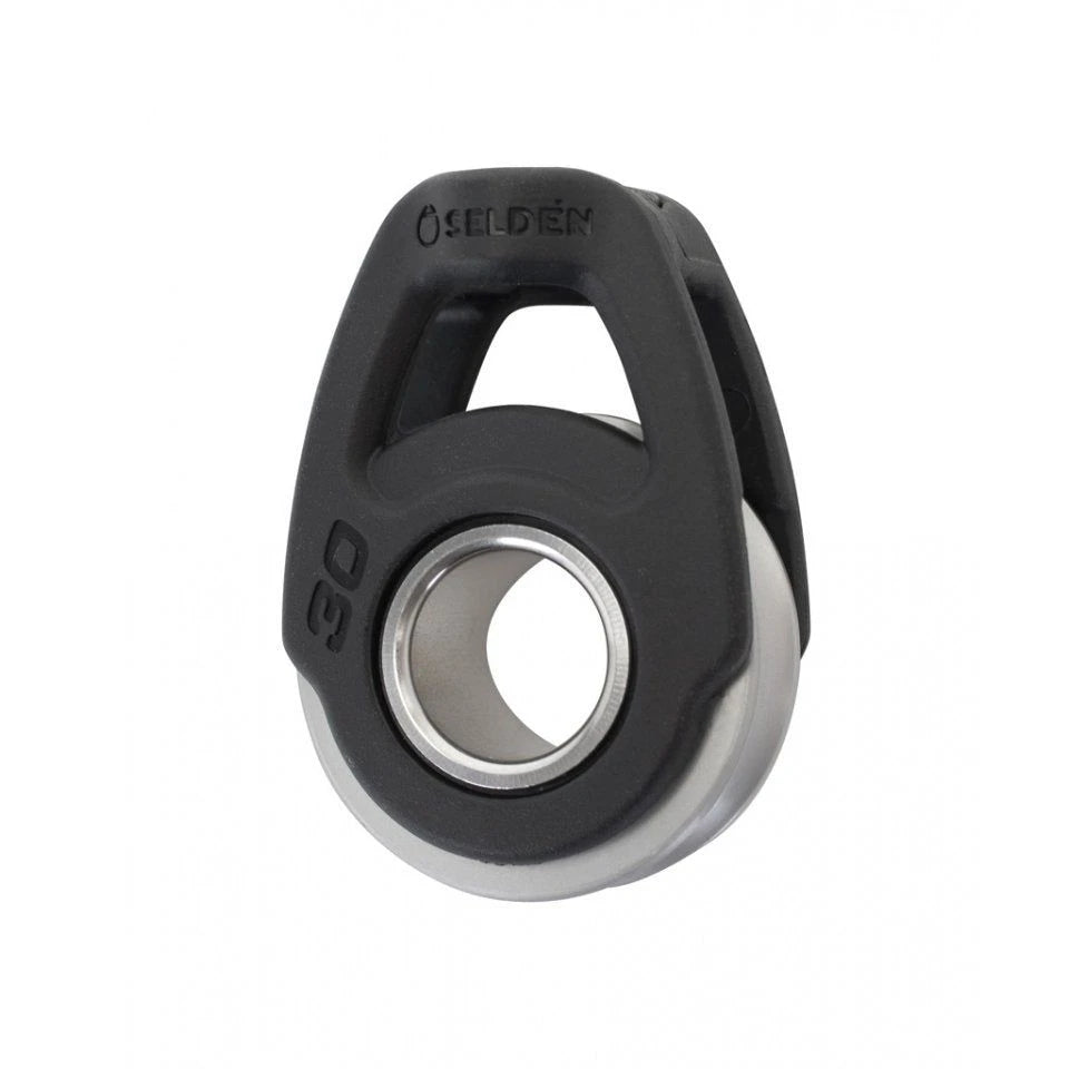 30 mm S30+ Soft Attachment Block - Single, Soft Attachment, Stainless sheave
