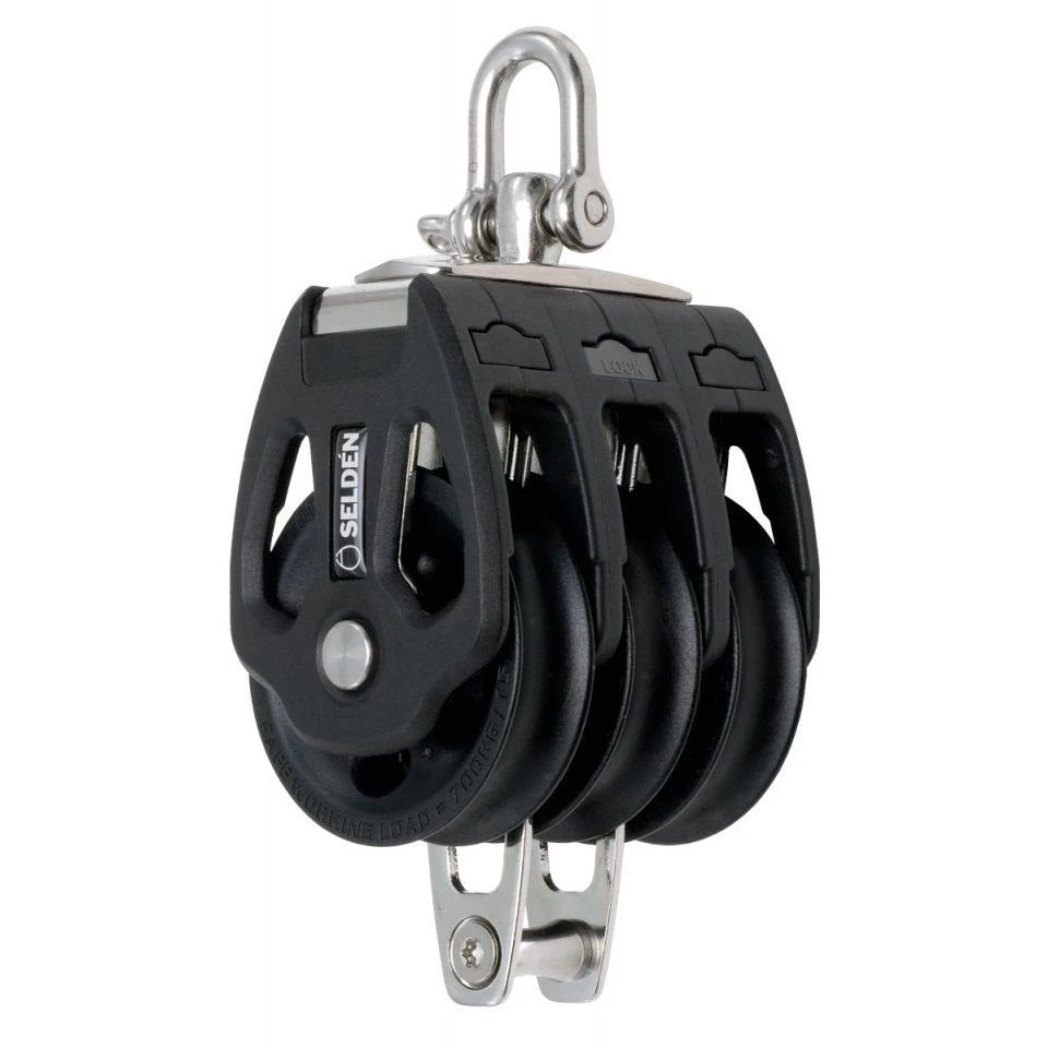50 mm Plain Bearing Block - Triple, Swivel, Becket