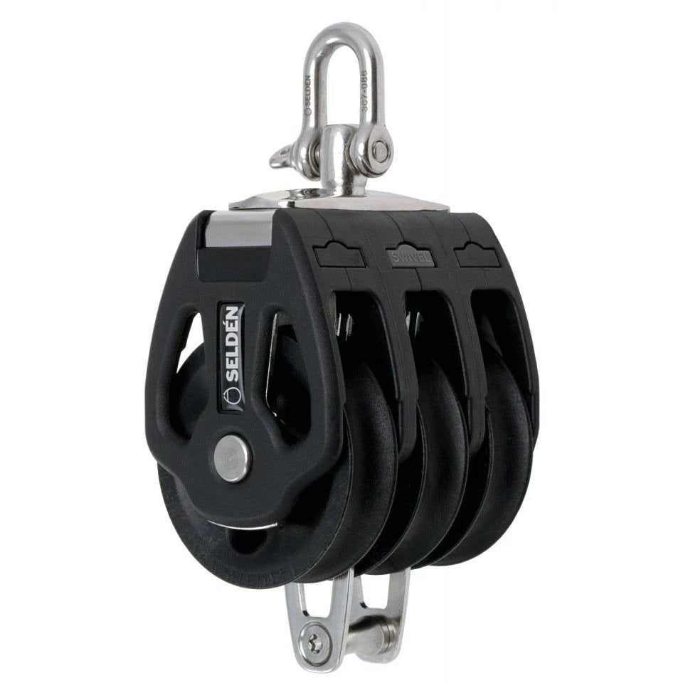 60 mm Plain Bearing Block - Triple, Swivel, Becket