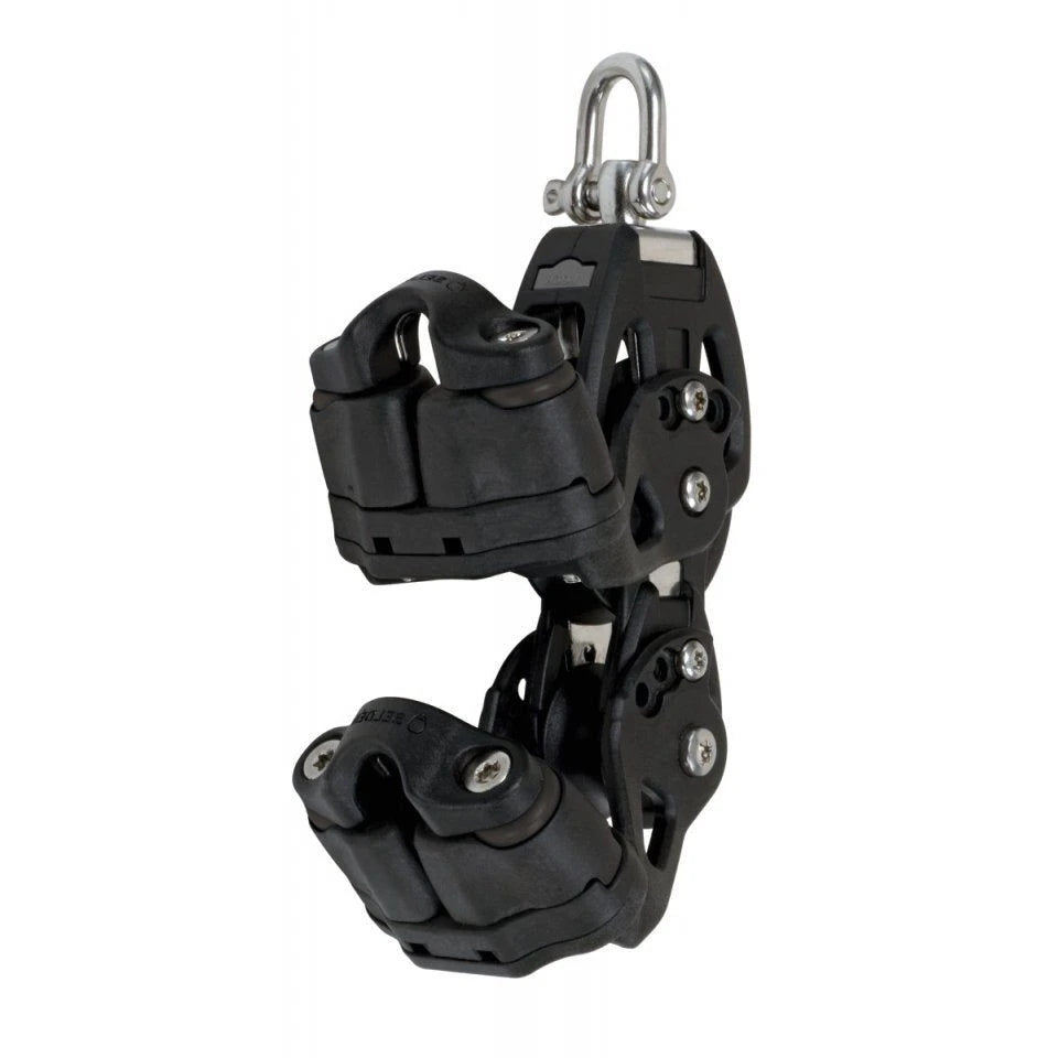 60 mm Plain Bearing Block - Twin-Cam for endless furling line