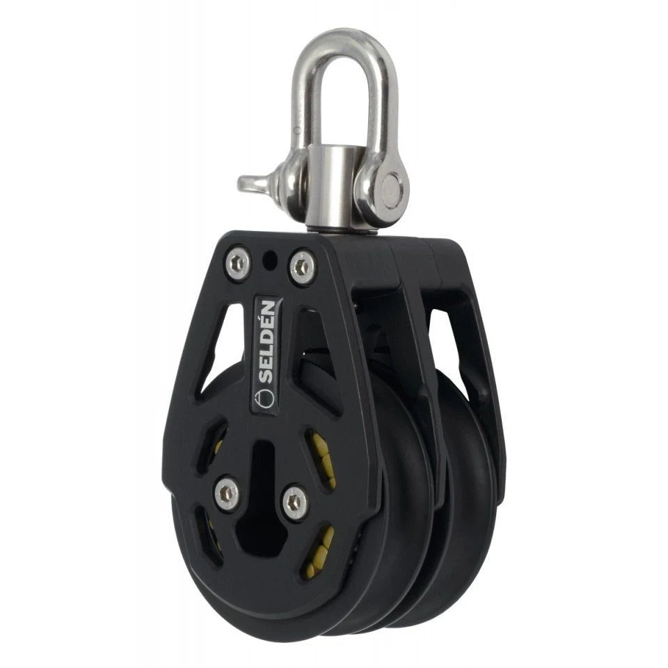 60 mm Roller Bearing Block - Double, Swivel