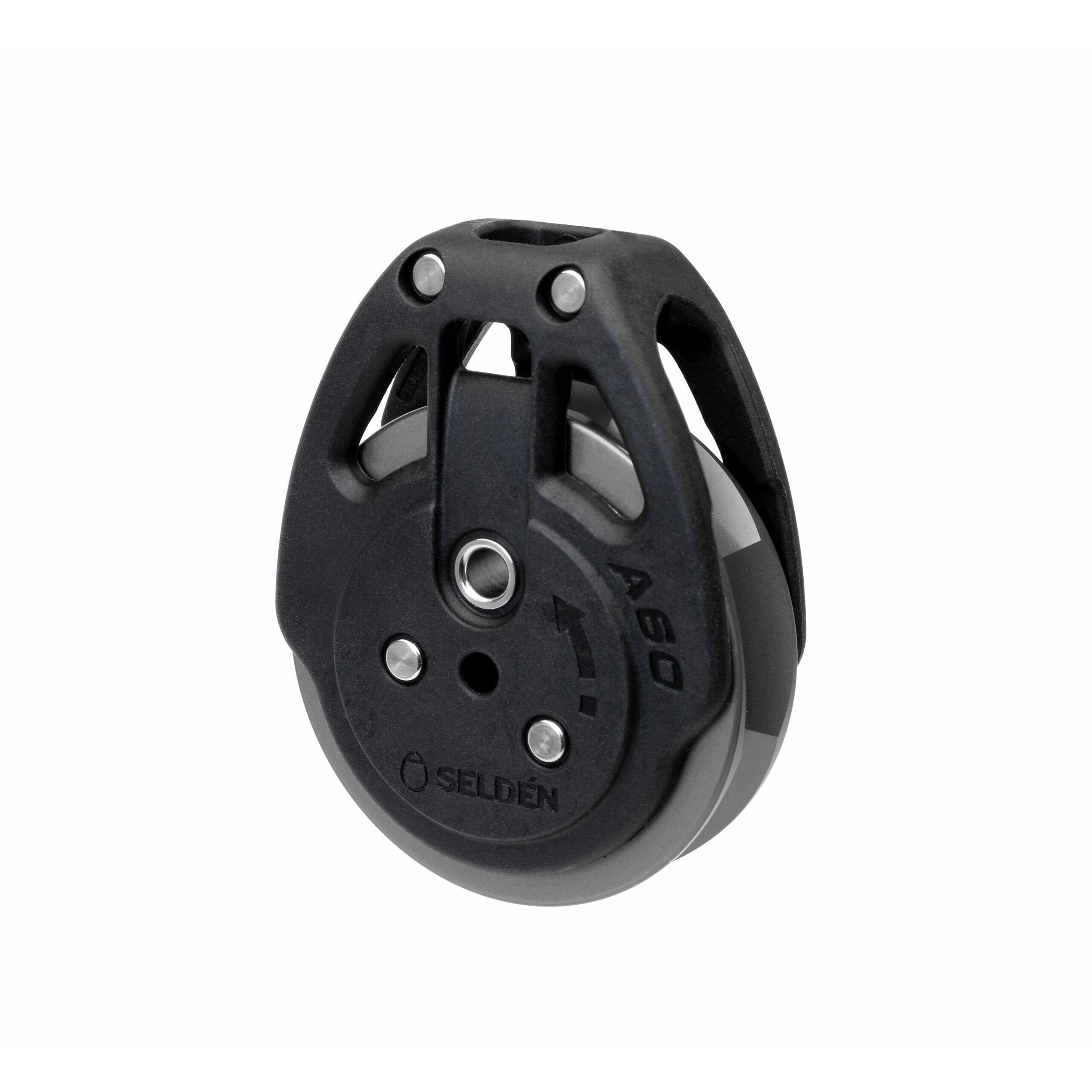 A60+ - 60 mm Automatic Ratchet Block, Soft-attachment, Aluminium sheave