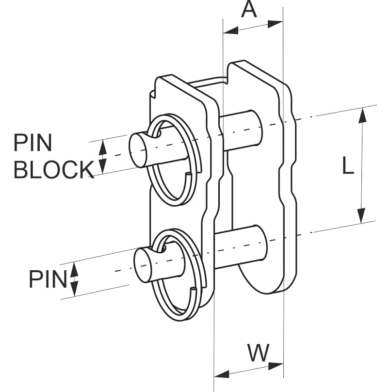 Block Adaptor for French Deck Rings - PBB70