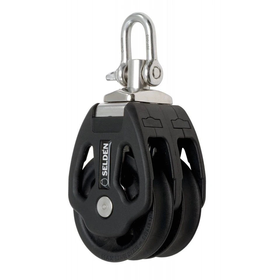 80 mm Plain Bearing Block - Double, Swivel