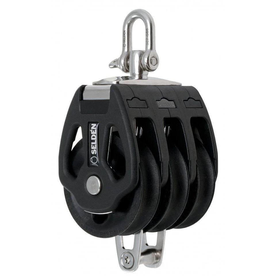 80 mm Plain Bearing Block - Triple, Swivel, Becket