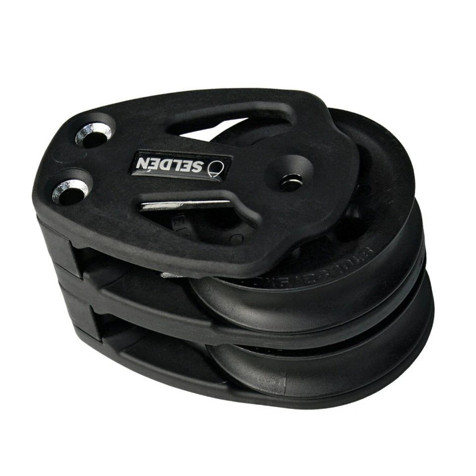 80 mm Plain Bearing Block - Cheek, Double, Flat base