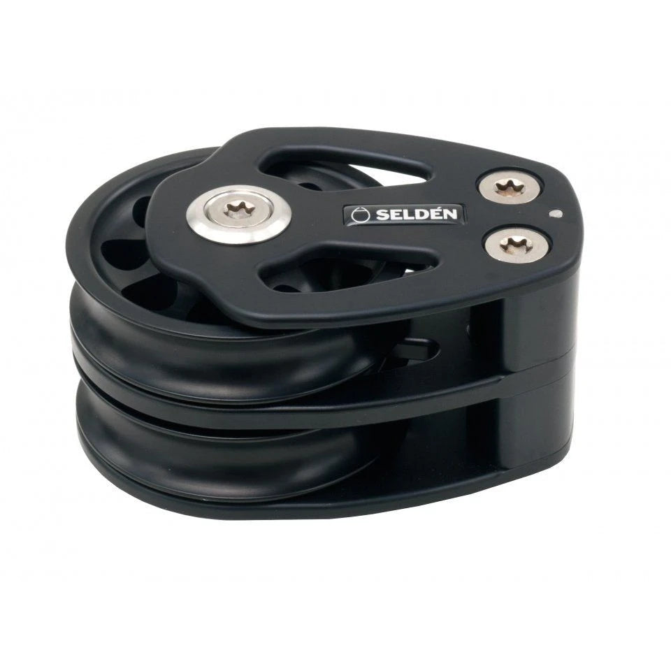 100 mm Plain Bearing Block - Cheek, Double, Flat base