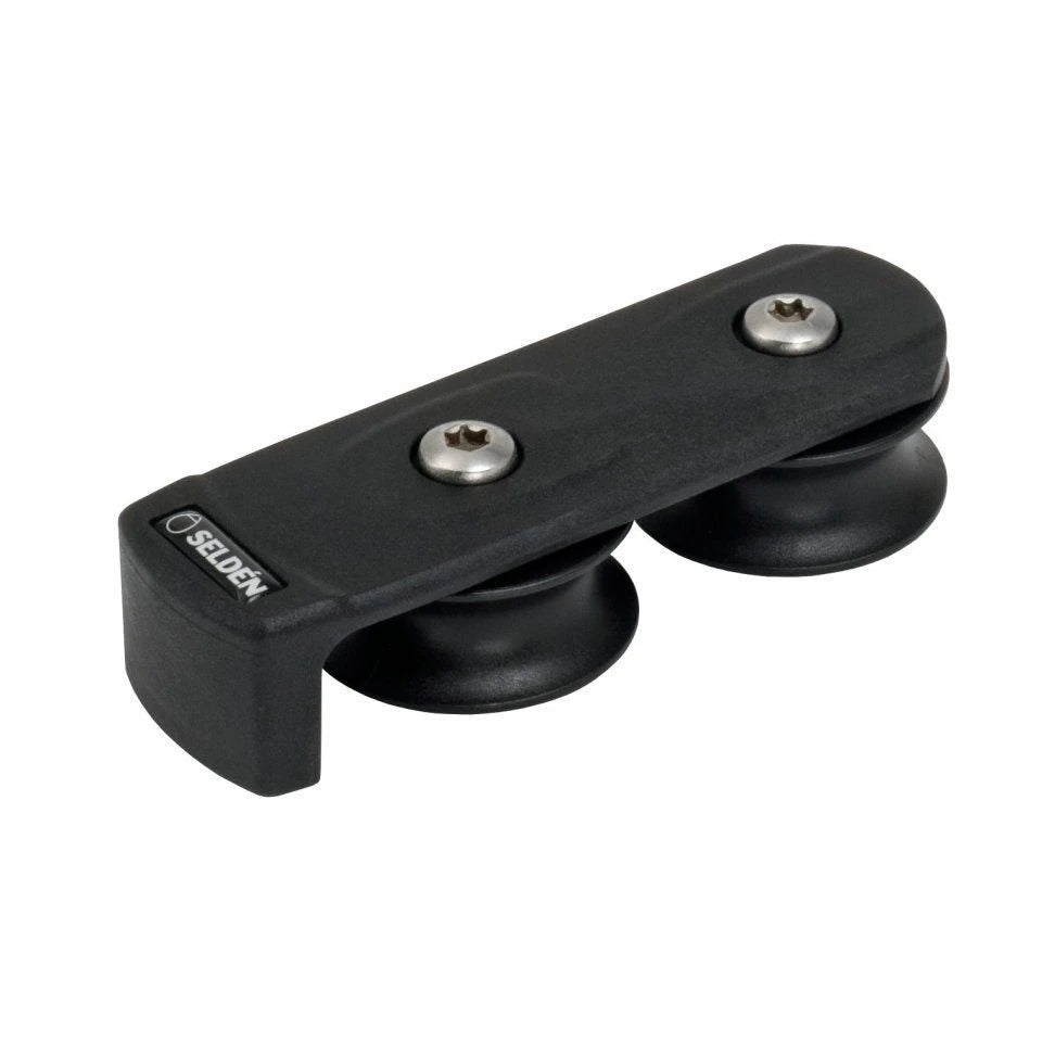 Deck Organizer in Composite, Stackable, 2 x ø40 mm Ball Bearing Sheaves, for M6 screws