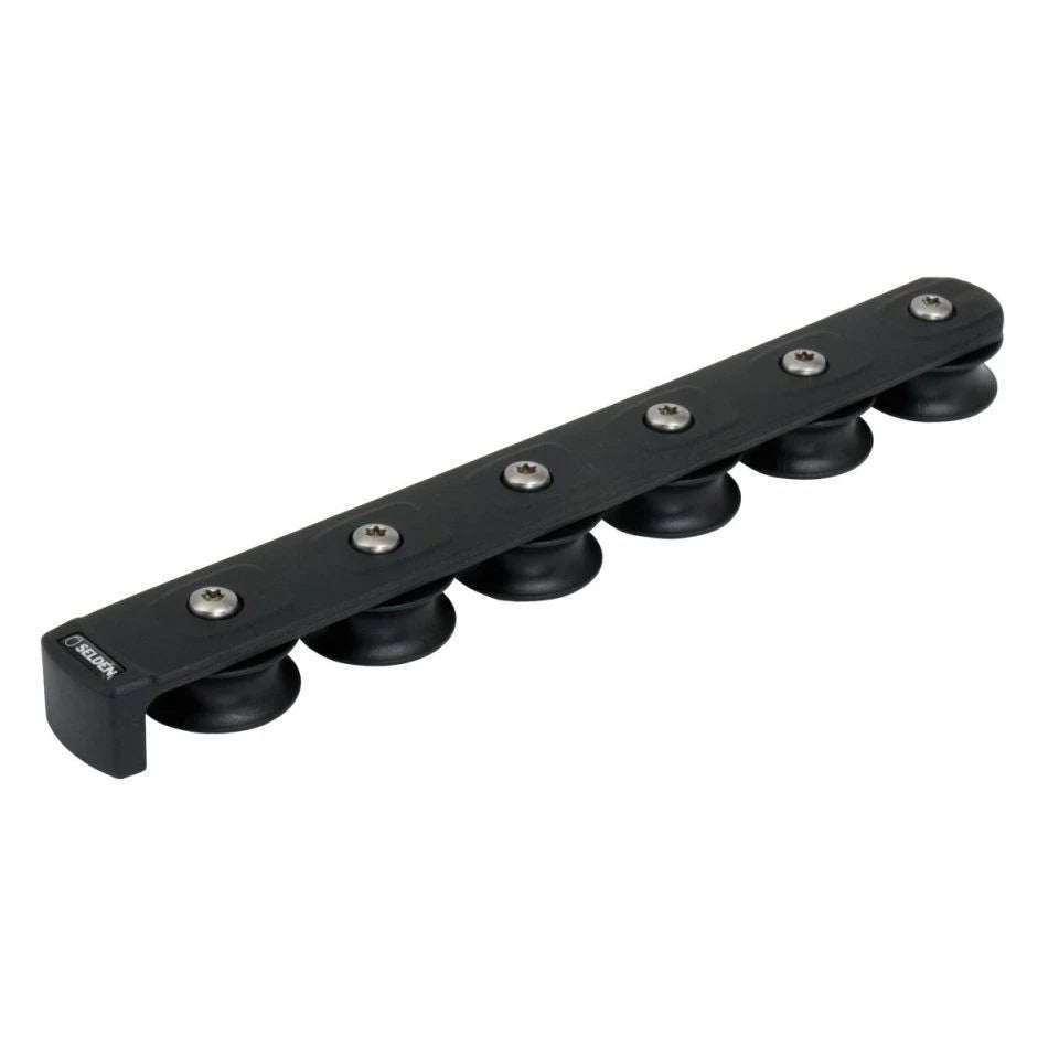 Deck Organizer in Composite, Stackable, 6 x ø40 mm Ball Bearing Sheaves, for M6 screws