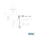 Pin with safety ring for FX 1500 jaw