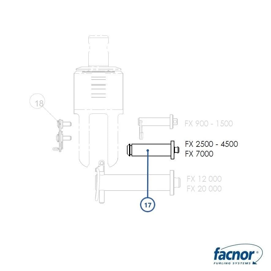 Jaw pin for FX4500